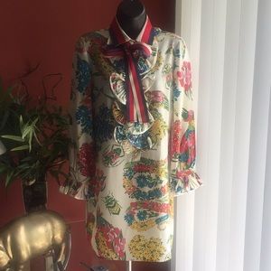 Gucci Floral Silk Dress